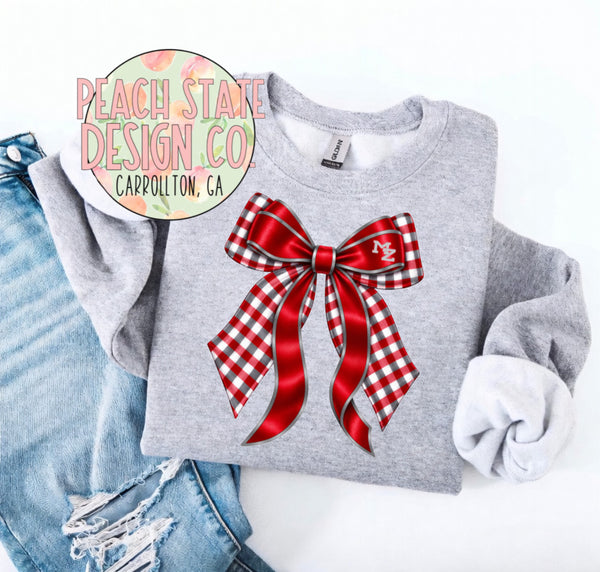 School Spirit Bow Sweatshirts