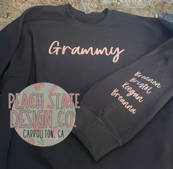 Custom name sweatshirts
