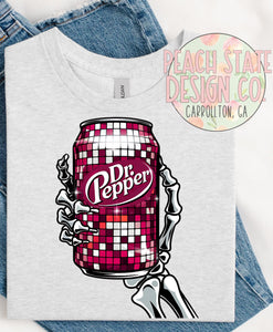 Dr. Pepper & skeleton tee