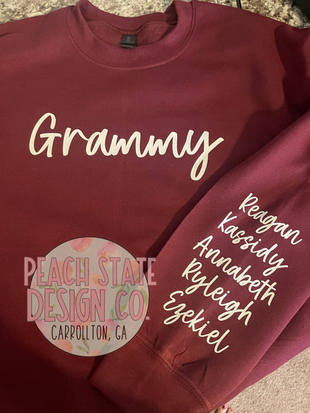Custom name sweatshirts
