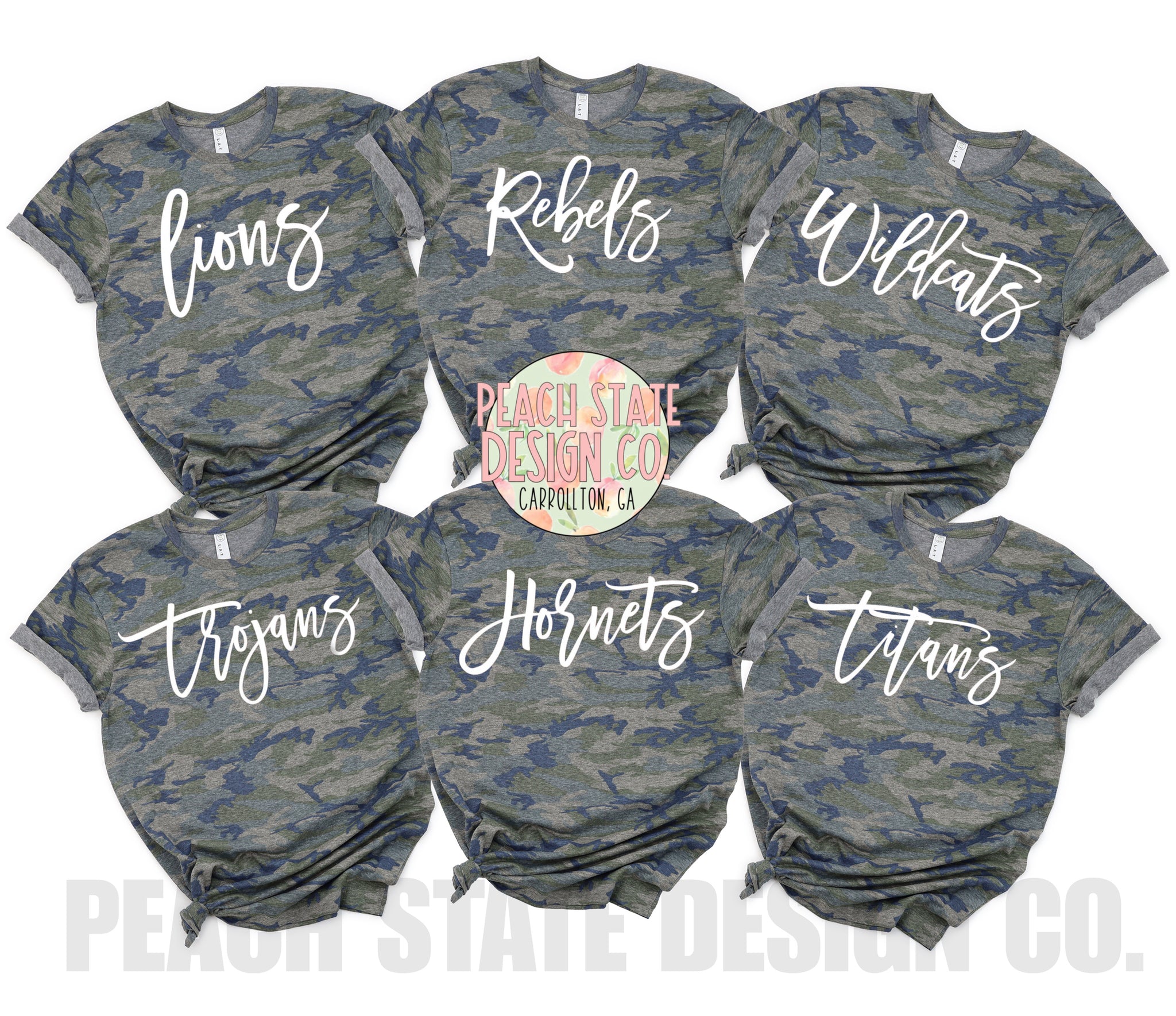 Camo School Spirit tees