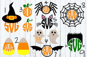 Halloween themed Monogram tee