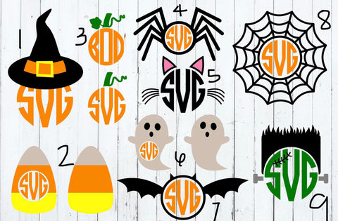 Halloween themed Monogram tee
