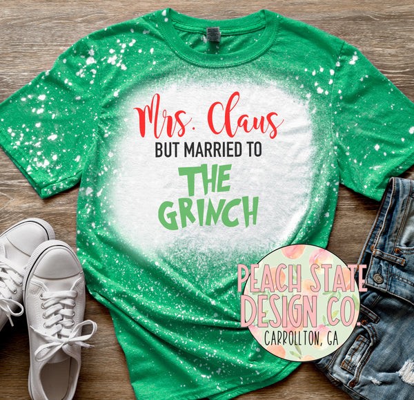 Mrs. Claus but married to The Grinch