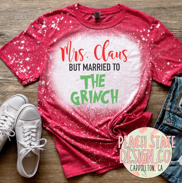 Mrs. Claus but married to The Grinch