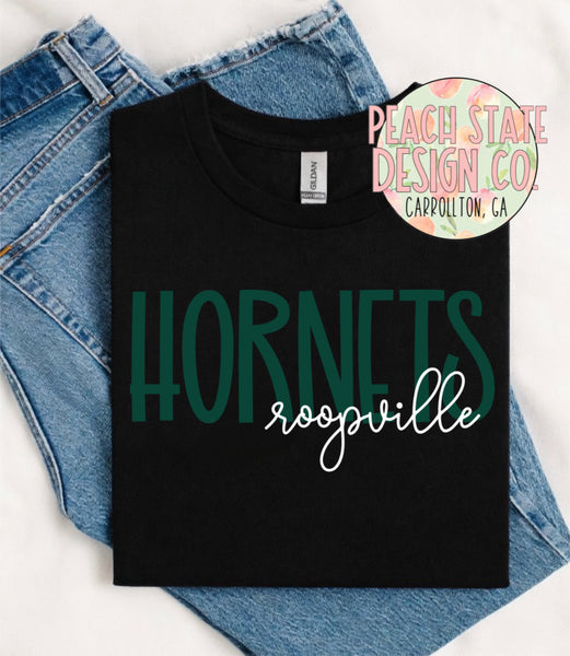 Roopville Hornets tees