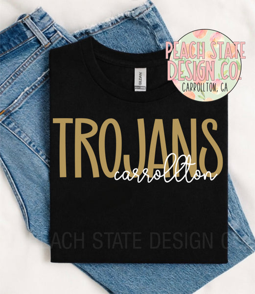 Carrollton Trojans tees