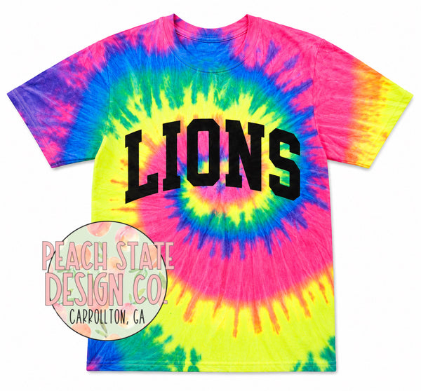 Lions Tie Dye & Neon shirts