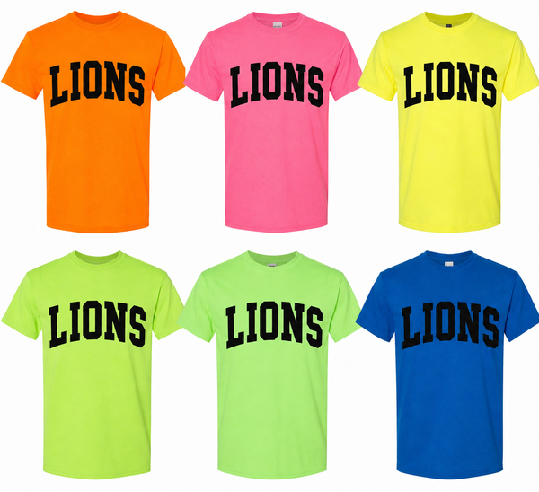 Lions Tie Dye & Neon shirts