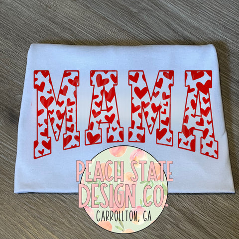 Mama (Valentine hearts)