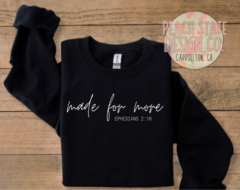 Made for More sweatshirts