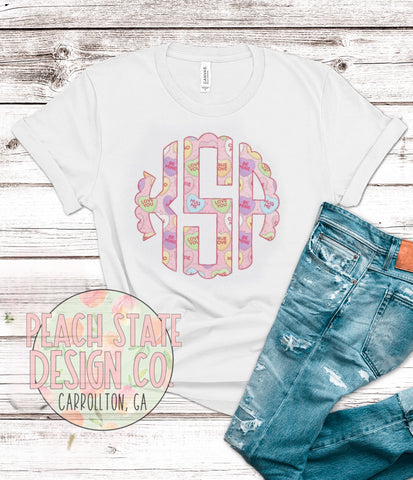 Candy Hearts Monogram