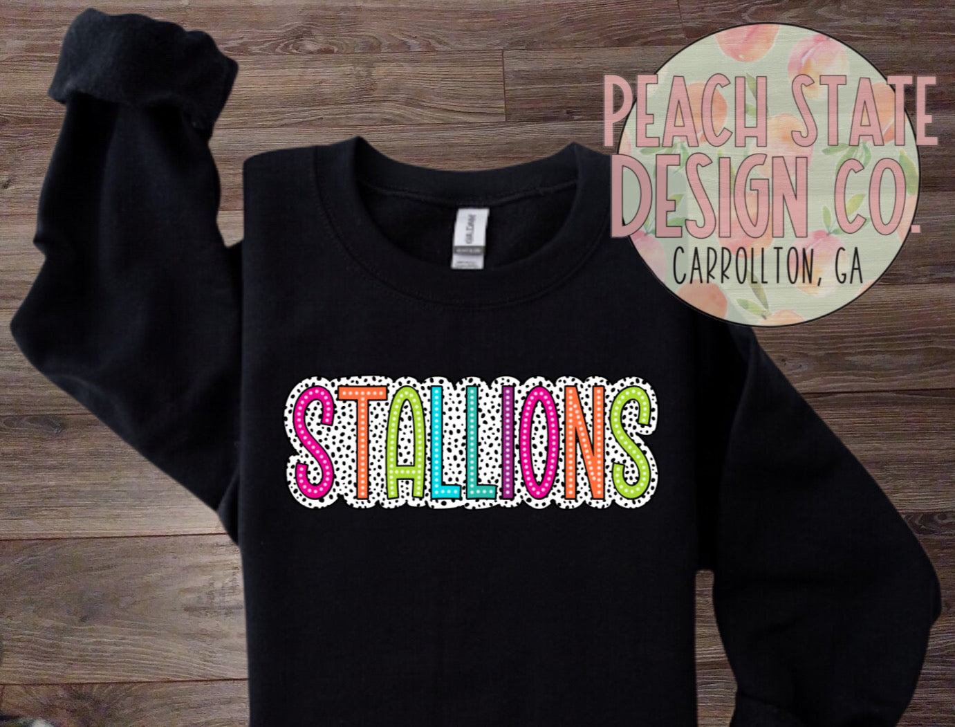 Stallions (bright & dots) Sweatshirt