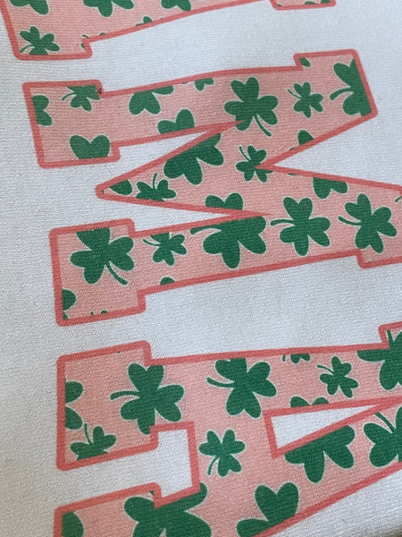 Mama (pink with shamrocks)
