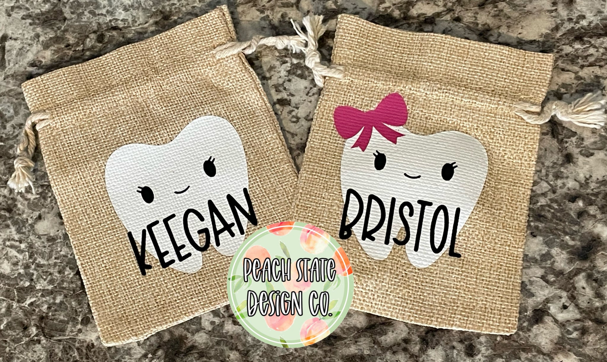 Personalized Tooth Fairy Bags