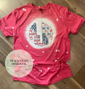 4th of July monogram