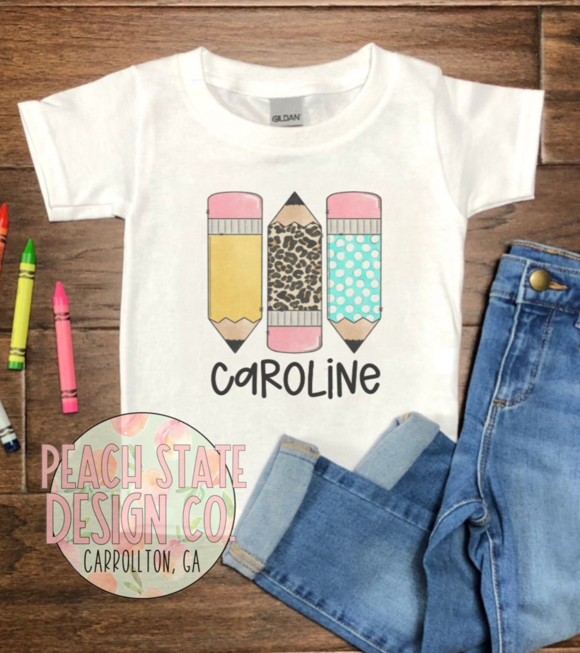 Personalized Pencil Tee