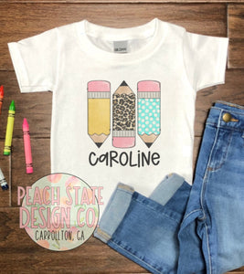 Personalized Pencil Tee