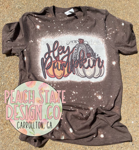 Hey Pumpkin bleached tee