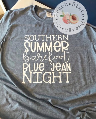 Southern Summer Barefoot Blue Jean Night