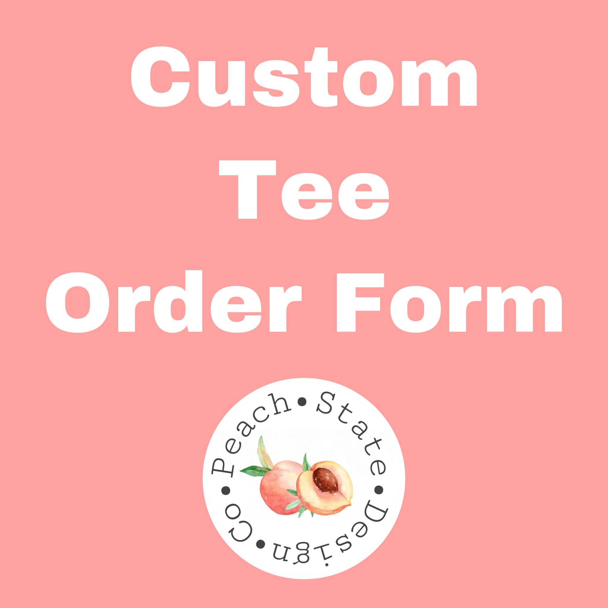 CUSTOM ORDER FORM!