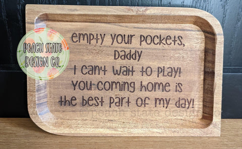 Engraved Dad Trays