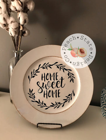 Home Sweet Home Charge Plate