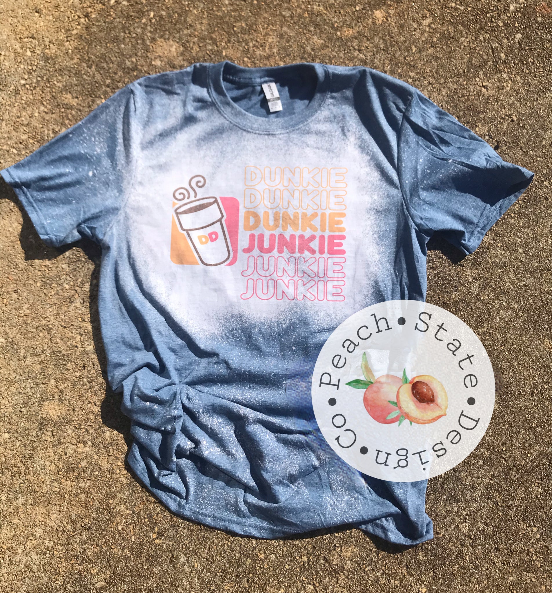 Dunkie Junkie bleached tee