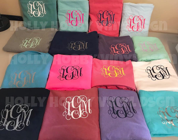 Comfort Color “pocket” monogram tank