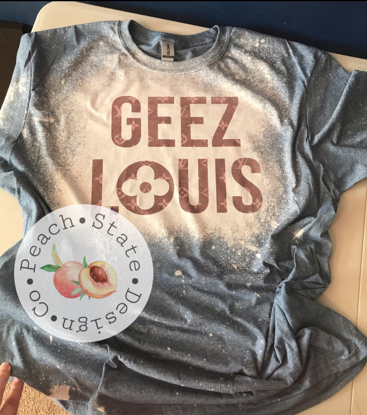 Geez Louis bleached tee