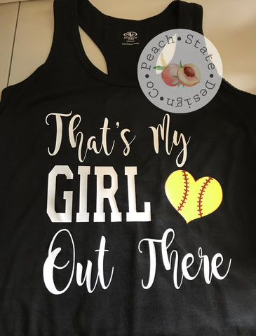 That’s my girl out there 🥎 Racerback tank