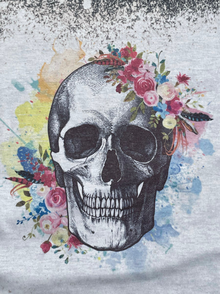 Skull with florals
