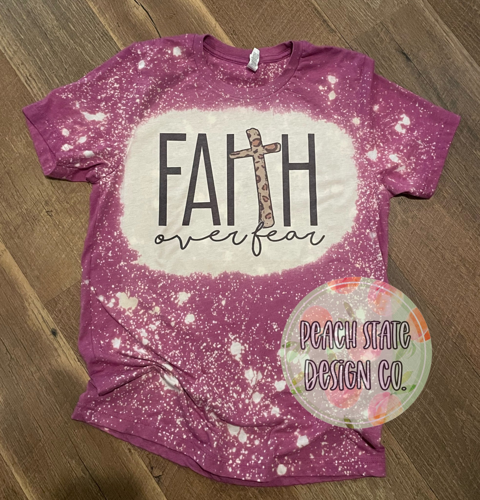 Faith over Fear (cheetah cross)