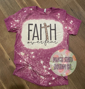 Faith over Fear (cheetah cross)