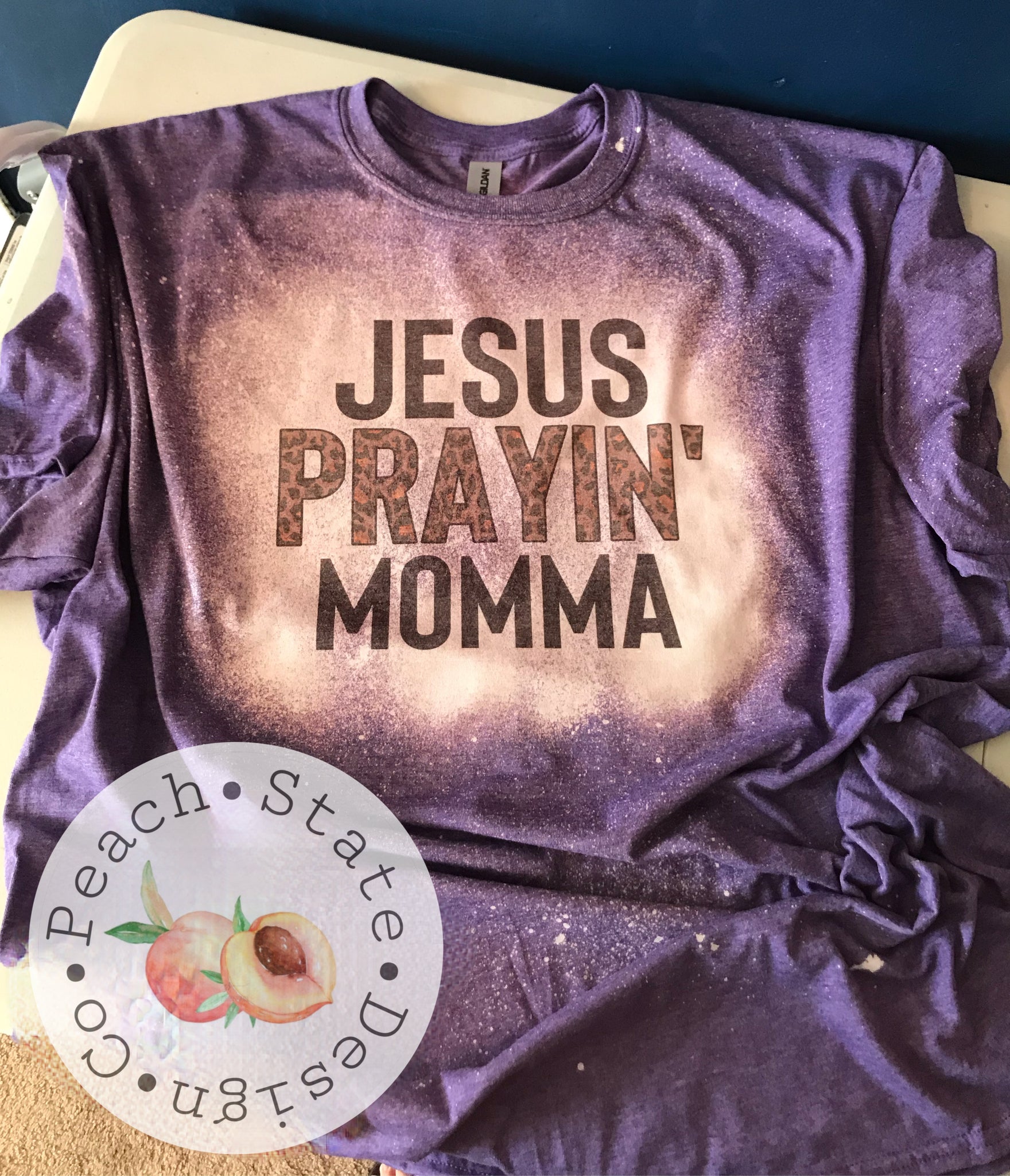 Jesus Prayin Momma (with cheetah print)