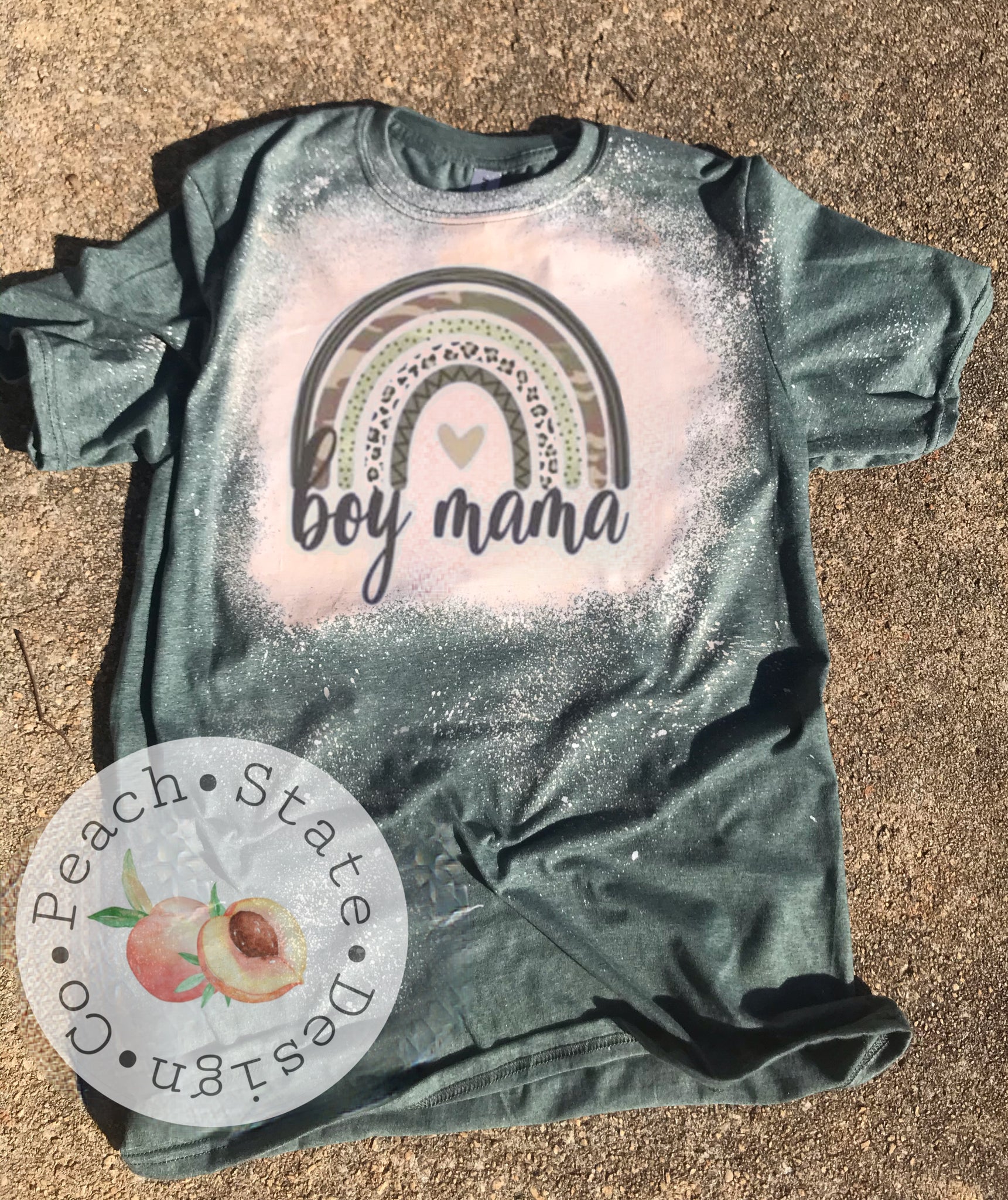 Boy Mama rainbow tee