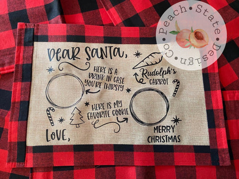 Santa Cookie Placemats