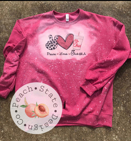 Peace, Love, Chick-fil-A [SWEATSHIRT]