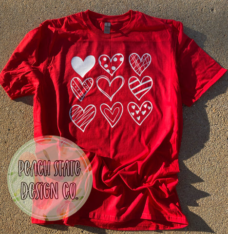 Hearts Valentine Tee