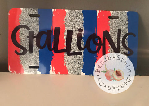 Stallions Car Tag