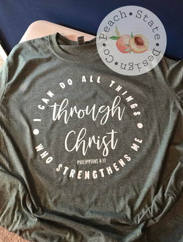 I can do all things THROUGH CHRIST