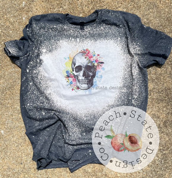 Skull with florals